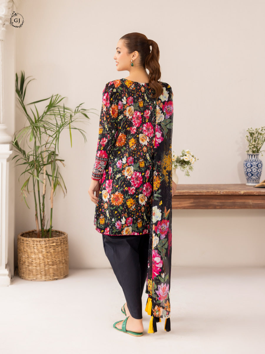 GJZA009 - Zaya | 03 Pcs Unstitched Lawn Edit '24