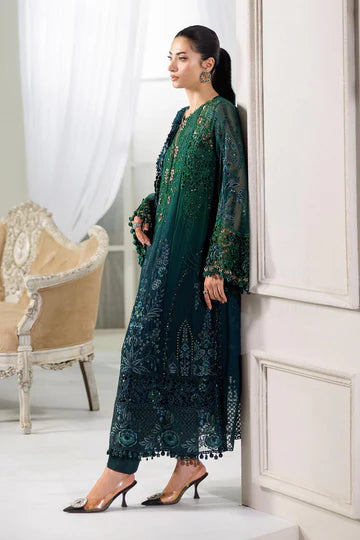 3 Piece Unstitched Embroidered Chiffon Suit | D6