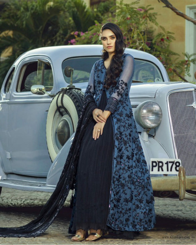 Azure Festive Luxe Chiffon Collection Vol-03 - Mystic Charcoal