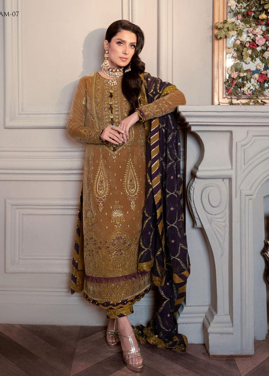 Asim jofa - Embroidered Festive Collection - AJAM-07