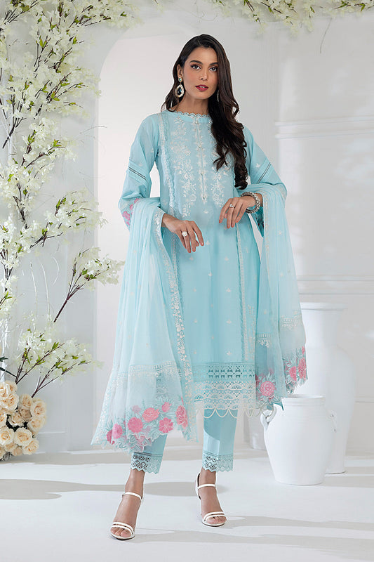 Azure Luxury Lawn Eid Edit '23 - Sky Glow