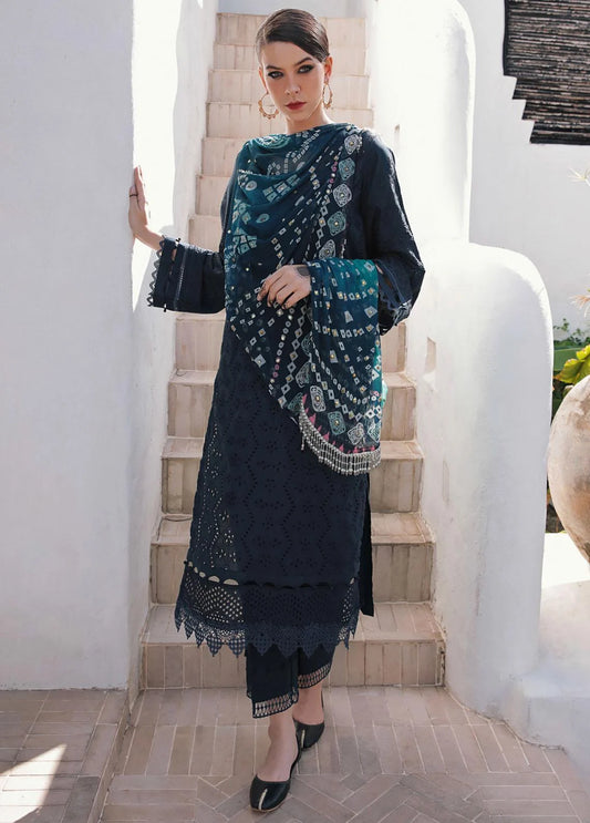 Bazaar By Nureh Embroidered Chikankari Suits Unstitched 3 Piece - Summer Collection