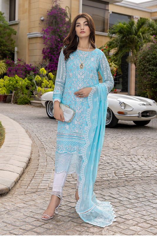 Aqua Stone - Luxe Unstitched 03 Piece - Festive Collection