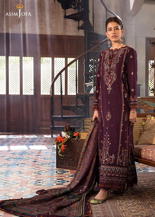 Asim jofa - Embroidered Festive Collection - AJK-09