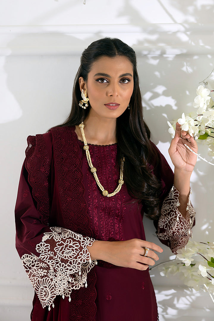 Azure Luxury Lawn Eid Edit '23 - Geranium