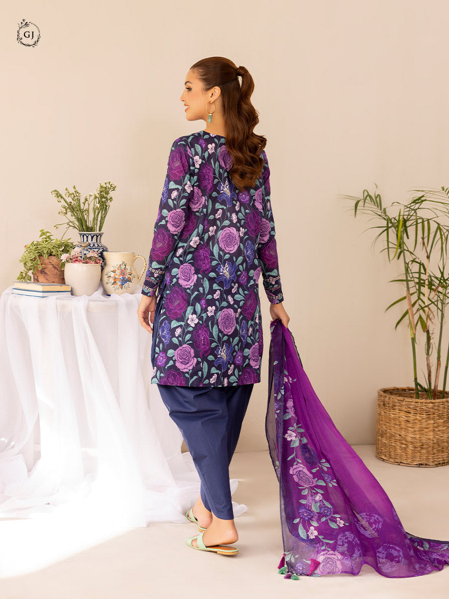 GJZA001  -  Zaya | 03 Pcs Unstitched Lawn Edit '24