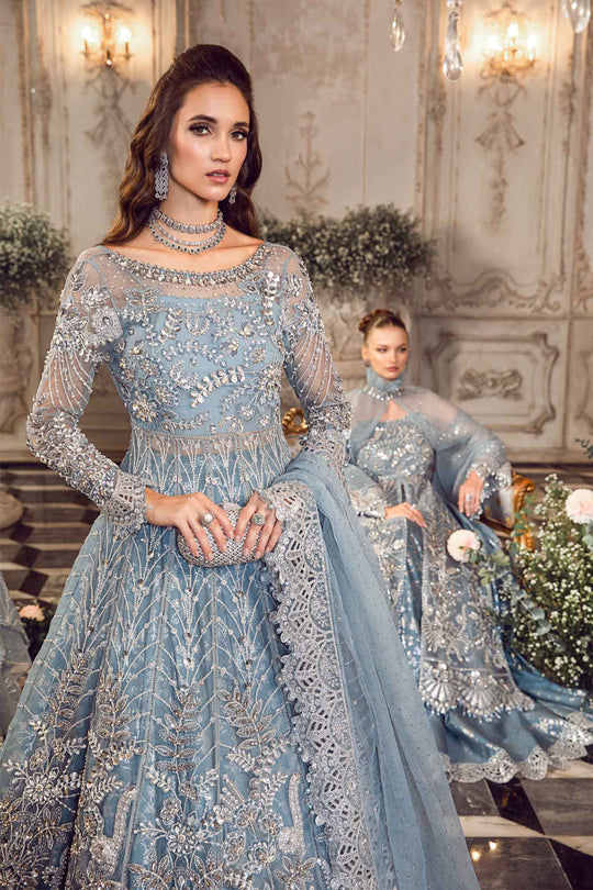 Ice Blue BD-2702 | Maira. B. Mbroidered Wedding Edition