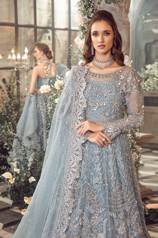 Ice Blue BD-2702 | Maira. B. Mbroidered Wedding Edition