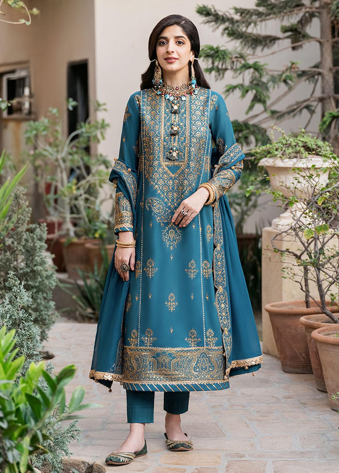 Asim jofa - Embroidered Festive Collection - AJKM-04