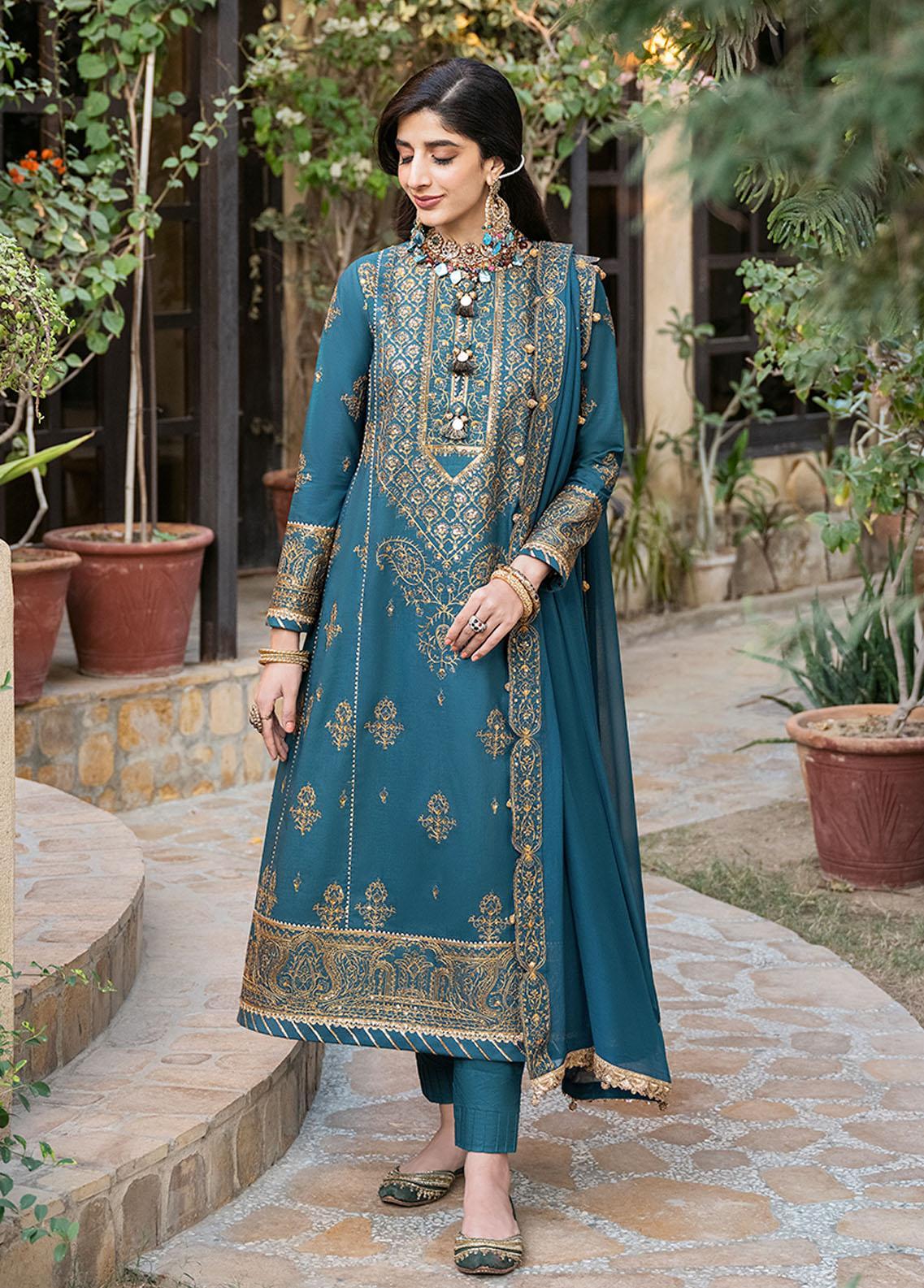 Asim jofa - Embroidered Festive Collection - AJKM-04