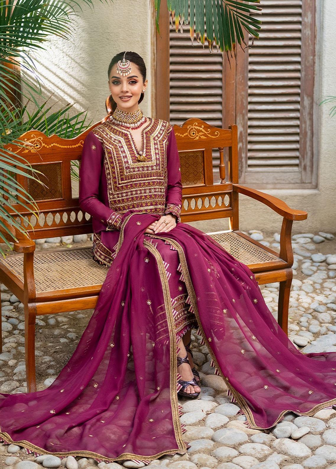 Asim jofa - Embroidered Festive Collection - AJKM-11