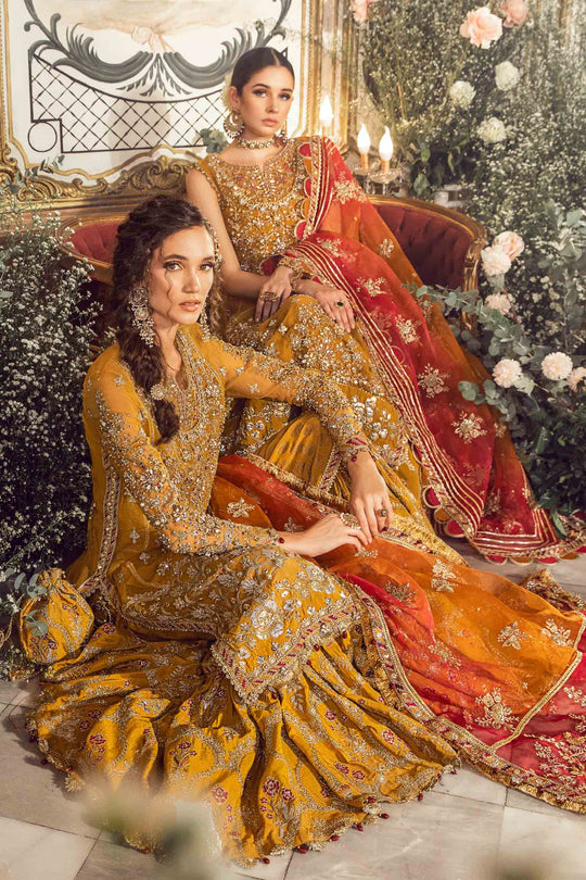 Mustard BD-2707 | Maira. B. Mbroidered Wedding Edition