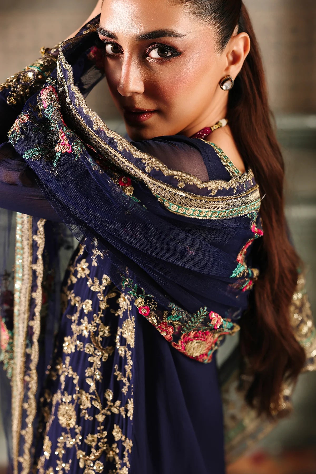 3 Piece Unstitched Luxury Suit | DJW5-01