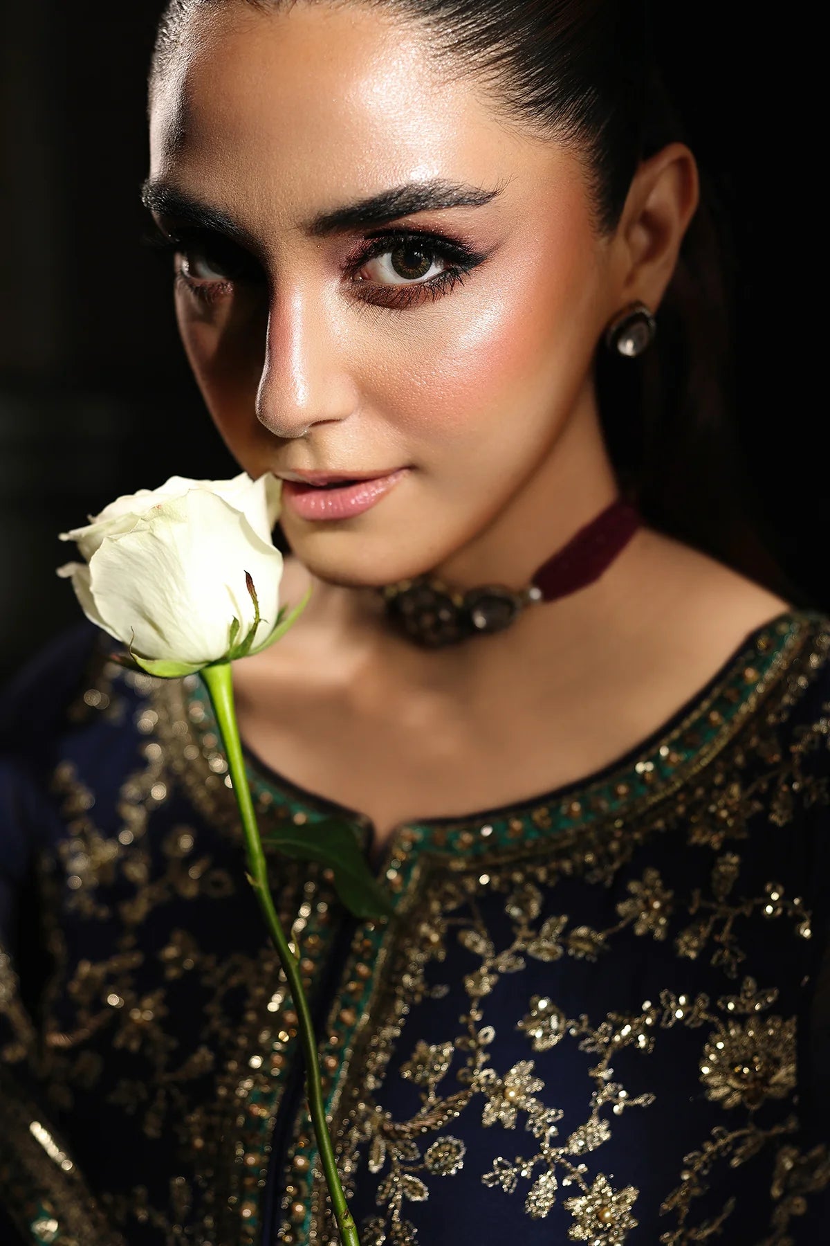 3 Piece Unstitched Luxury Suit | DJW5-01