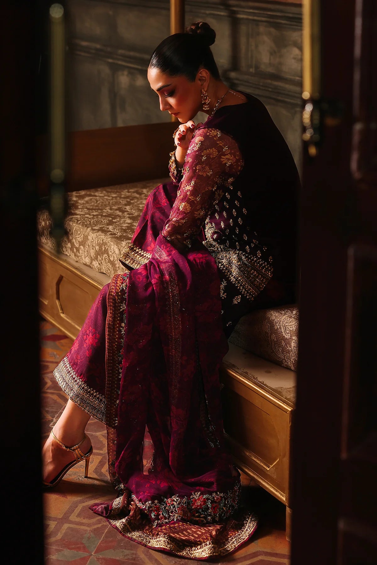 3 Piece Unstitched Luxury Suit | DJW5-07