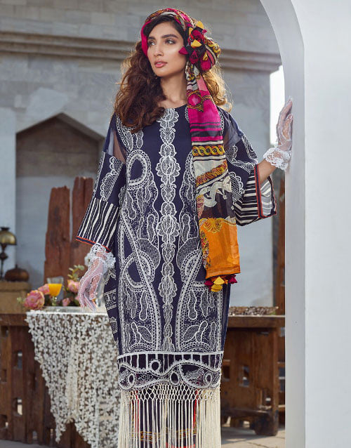 Asifa & Nabeel Embroidered Lawn Unstitched 3 Piece Suit  - Spring / Summer Collection
