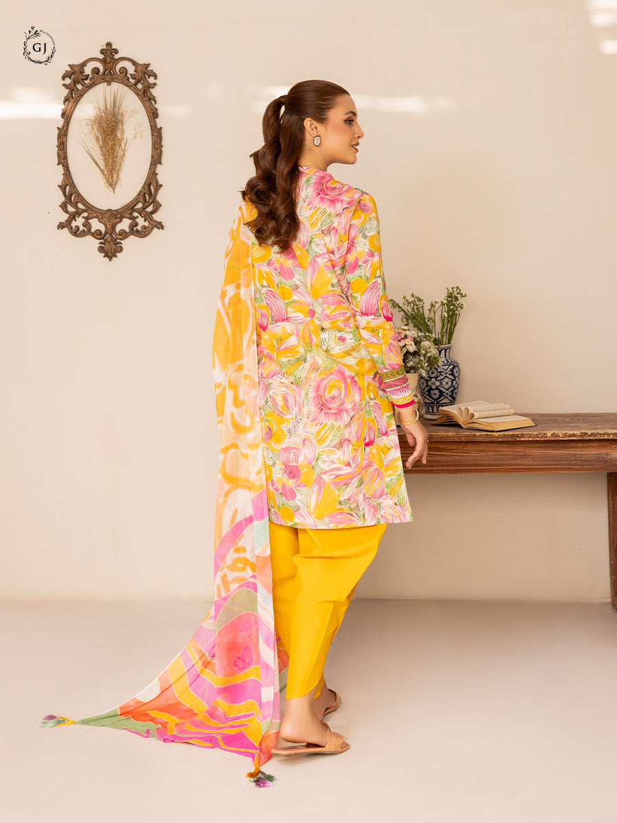 GJZA003  -  Zaya | 03 Pcs Unstitched Lawn Edit '24