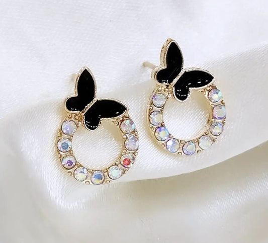 Butterfly Beautiful Zircon Studs (Earrings)