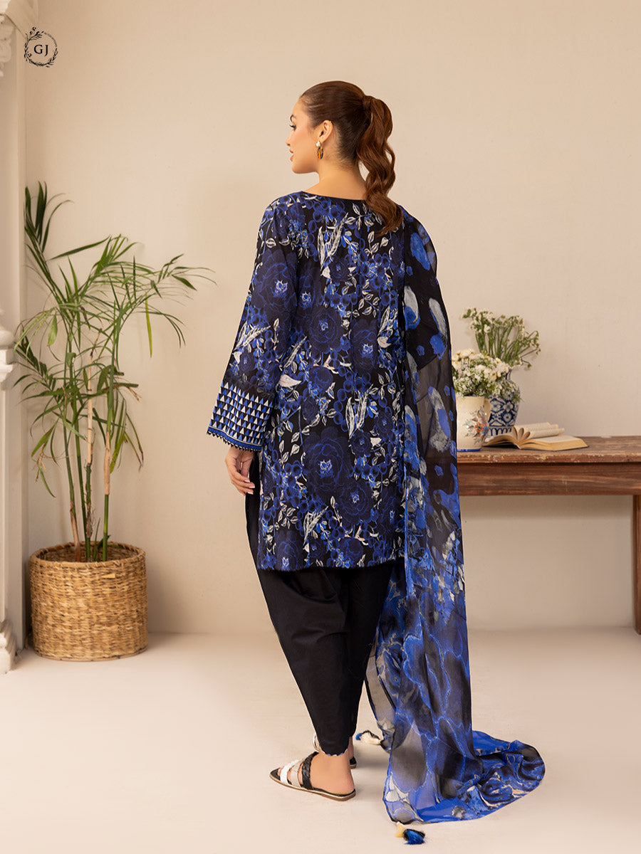 GJZA006  -  Zaya | 03 Pcs Unstitched Lawn Edit '24