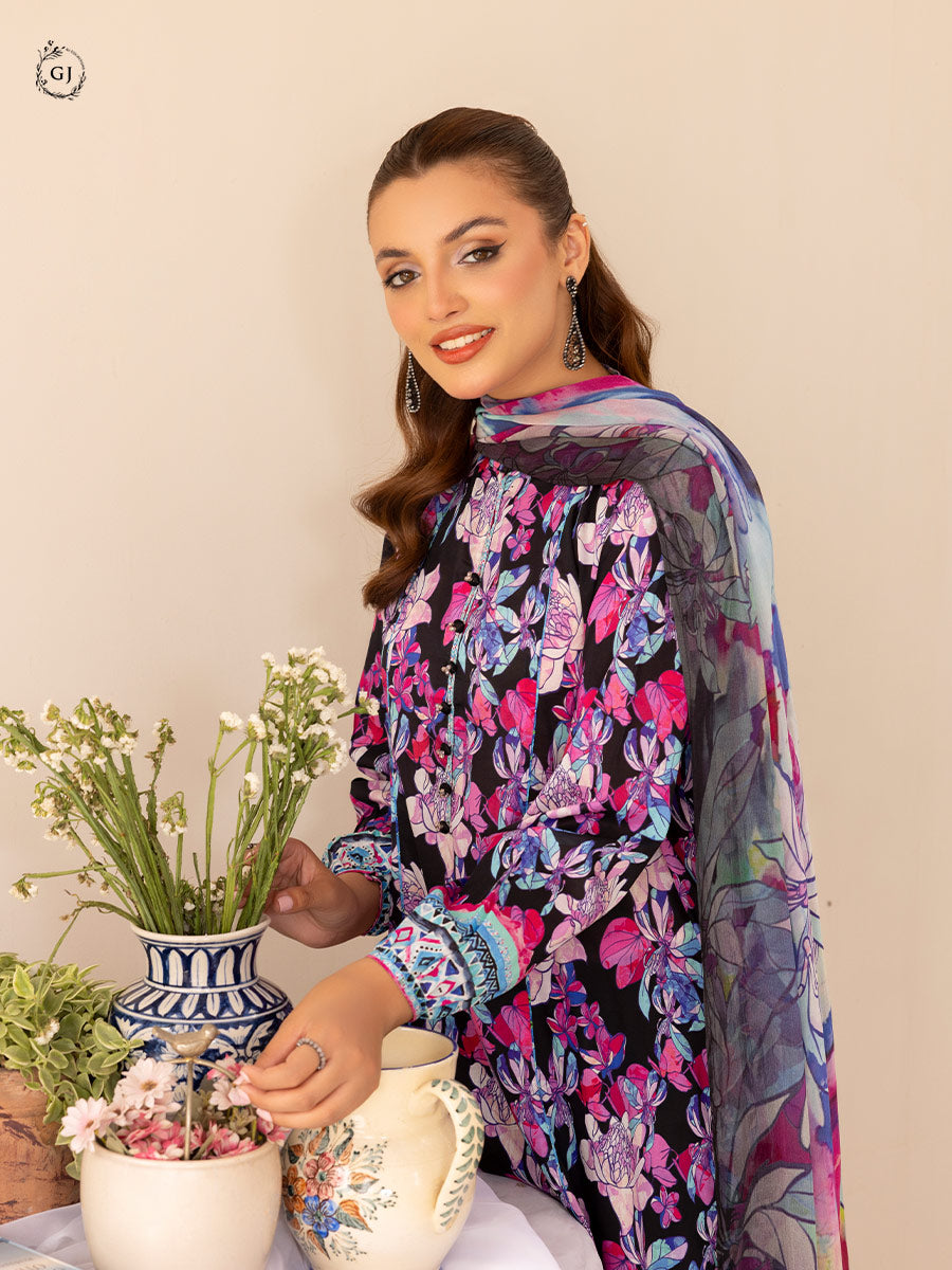 GJZA011  -  Zaya | 03 Pcs Unstitched Lawn Edit '24