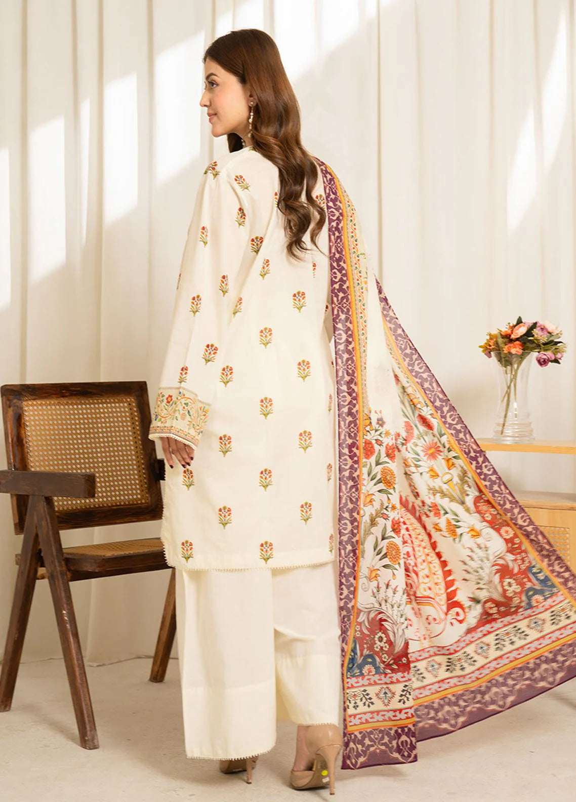 Coco Sule Printed Lawn Unstitched 3Pc Suit D-09