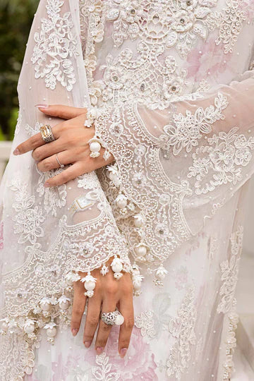 3 Piece Unstitched Embroidered Chiffon Suit | D1