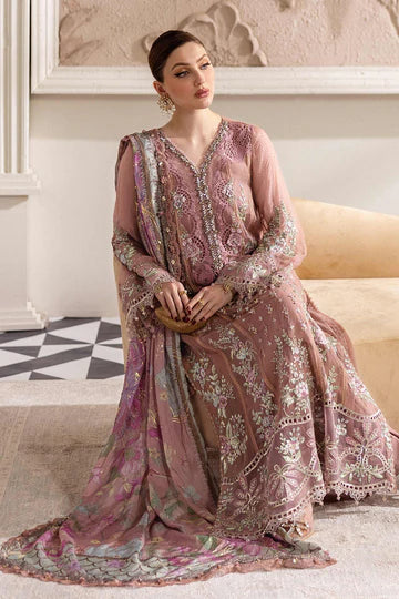 3 Piece Unstitched Embroidered Chiffon Suit | D5