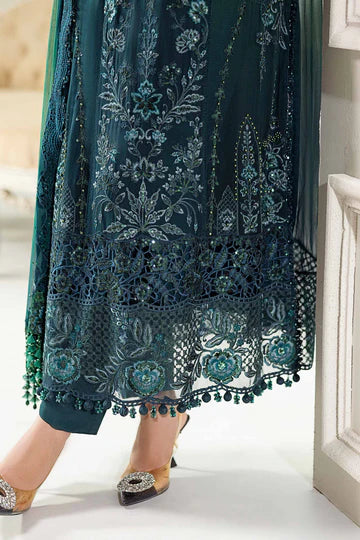 3 Piece Unstitched Embroidered Chiffon Suit | D6