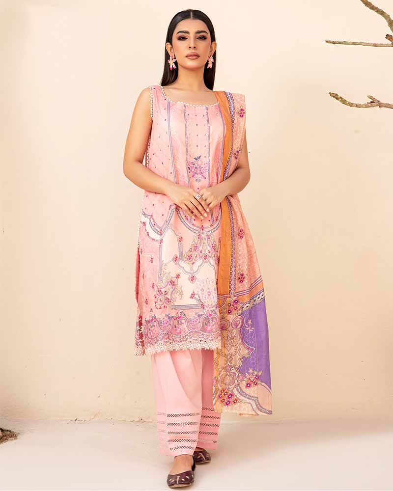 GRUS2403-01  |  Ruhay Sukhan Vol - 03 Embroidered 03 Pcs Lawen Edit