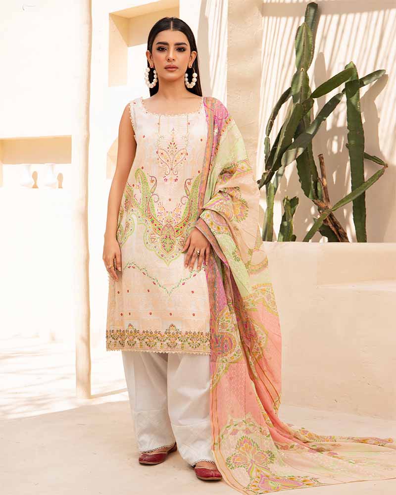 GRUS2403-07  |  Ruhay Sukhan Vol - 03  | Embroidered 03 Pcs Lawen Edit