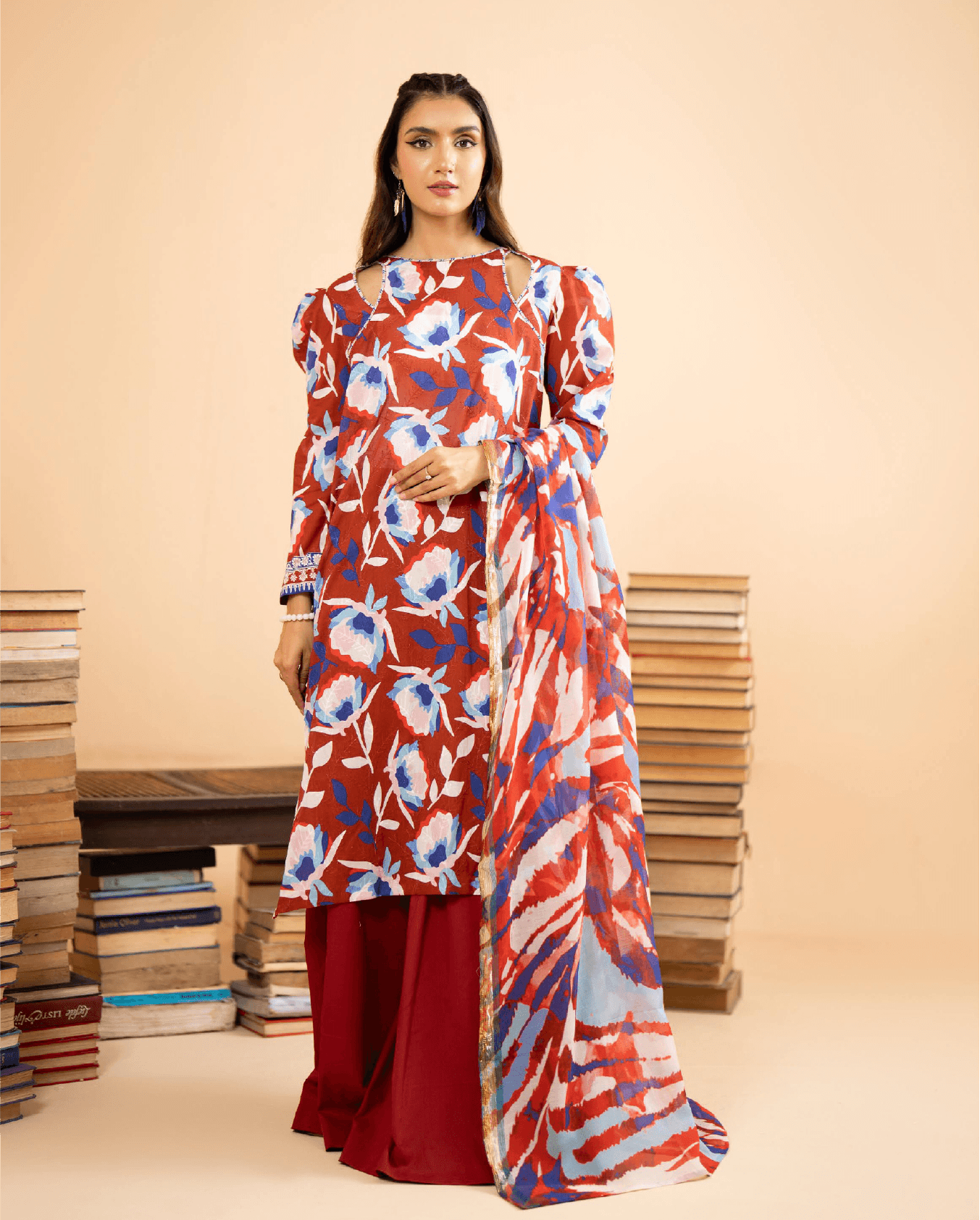 GJIK-012 |  IRMAK - 03 Pc Unstitched Lawn