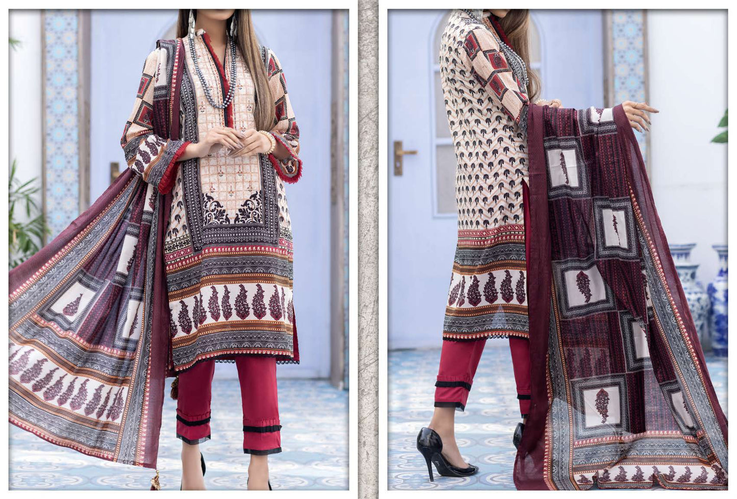 PINE PREMIUM EMB LAWN COLLECTION BY HAFIZ TEXTILE D#4