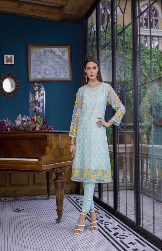 Bareeze Mist - Azure Luxury Formals Kurtis