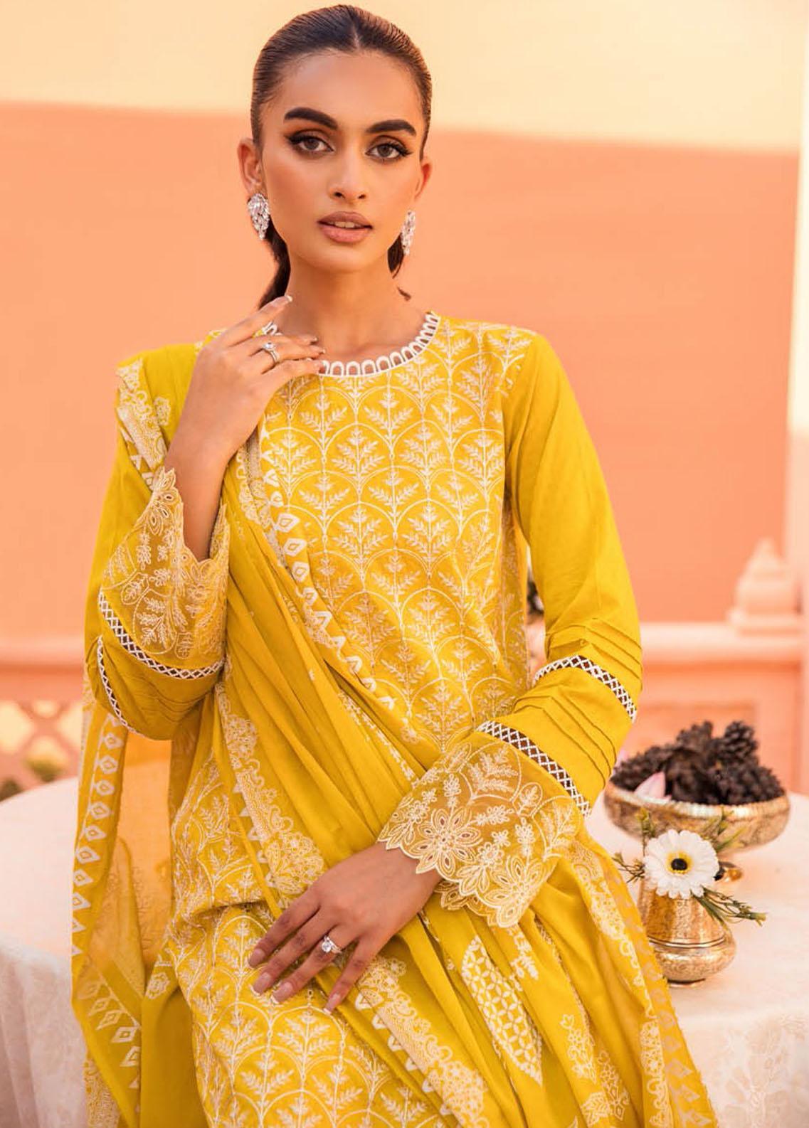 RajBari Embroidered Jacquard Suits Unstitched 3 Piece RB23F 2A - Luxury Collection