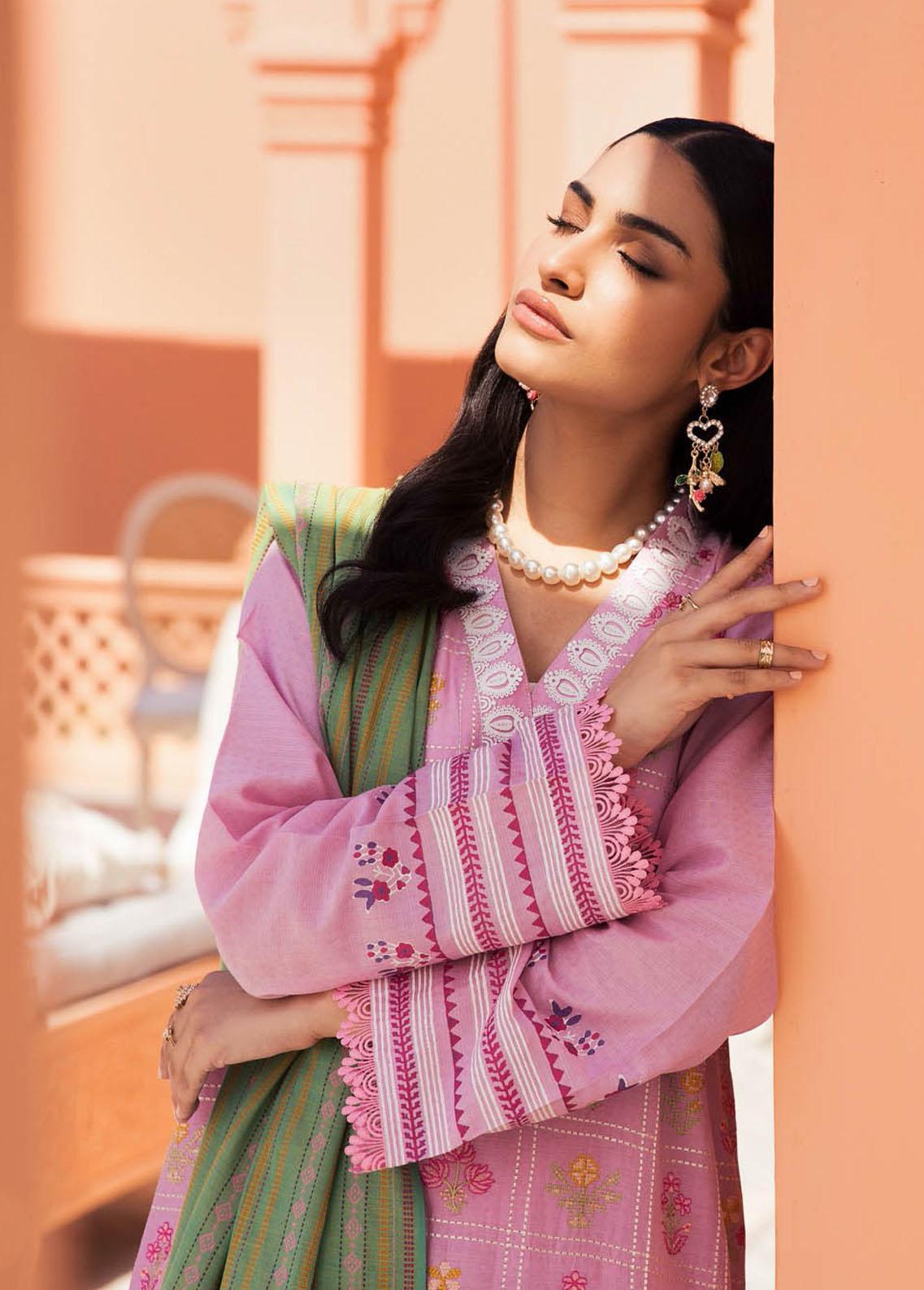 RajBari Embroidered Jacquard Suits Unstitched 3 Piece RB23F 6A - Luxury Collection