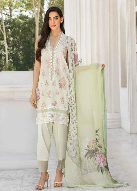 Sobia Nazir Embroidered Lawn Unstitched 3 Piece Suit SN19V 7B - Festive Collection